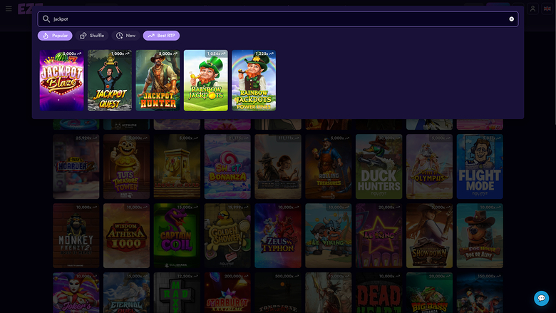 EZZ Casino — Jackpot games