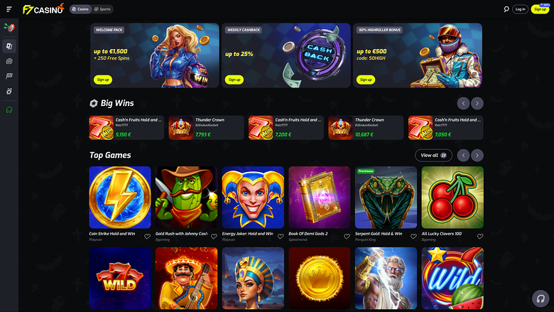F7 Casino — Homepage