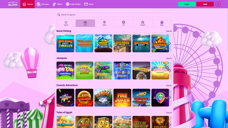 Fairground Slots Casino — Games lobby