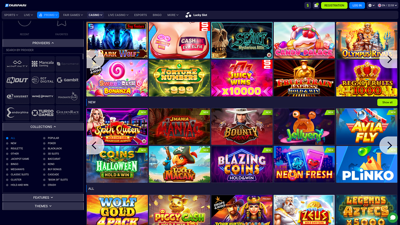 FairPari Casino — Games by studio