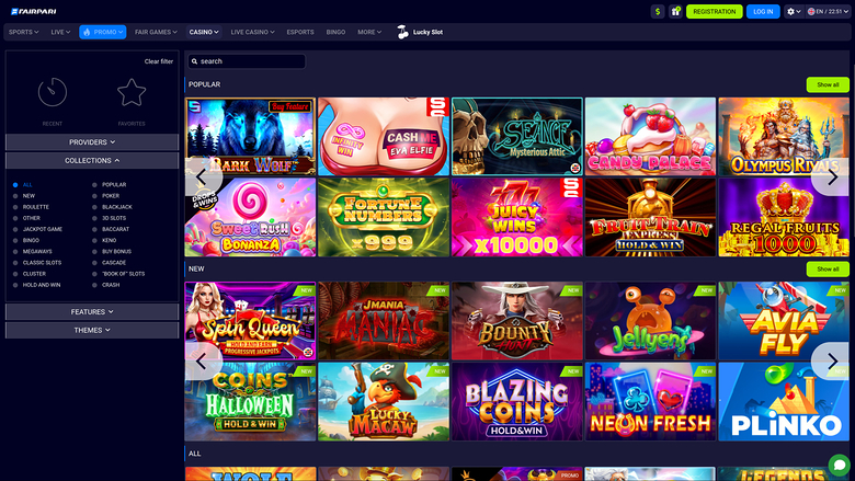 FairPari Casino — Games lobby