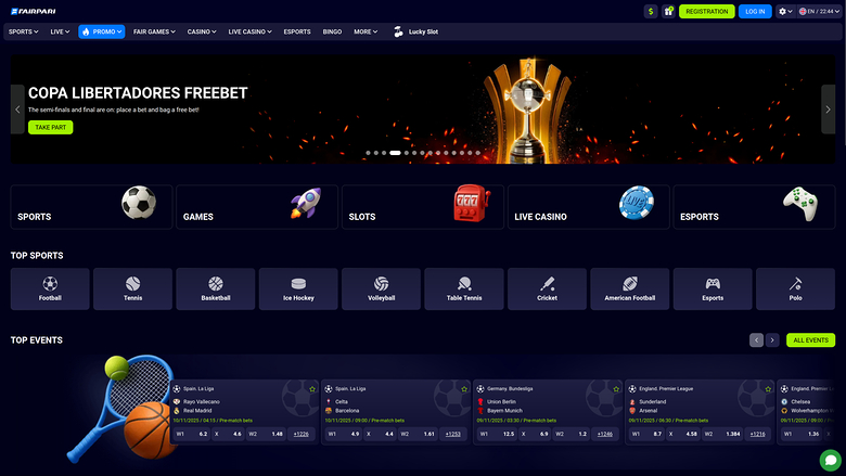 FairPari Casino — Homepage