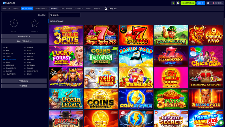 FairPari Casino — Jackpot games
