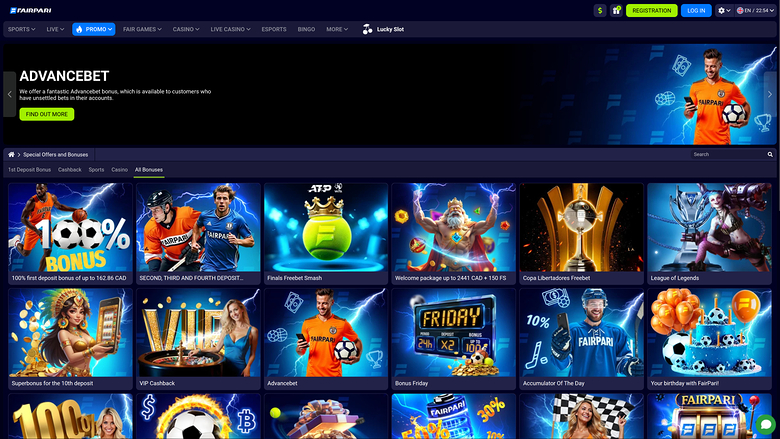 FairPari Casino — Promotions page