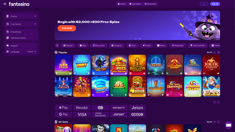 FantasinoCasino — Homepage