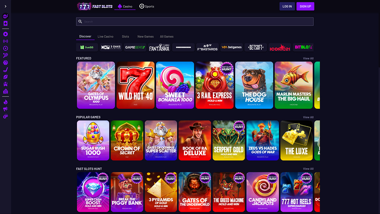 Fast Slots Casino — Games by studio