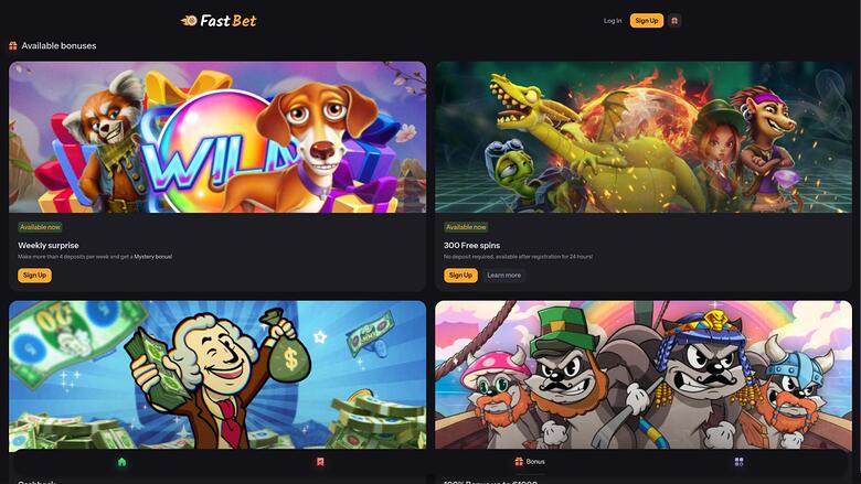 FastBet Casino — Promotions page