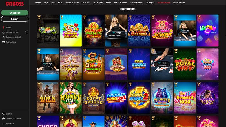 FatBoss Casino — Tournaments
