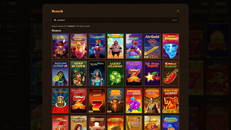 FatPirate Casino — Jackpot games