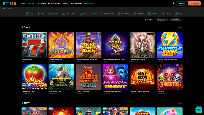 Festival Play Casino — Games lobby