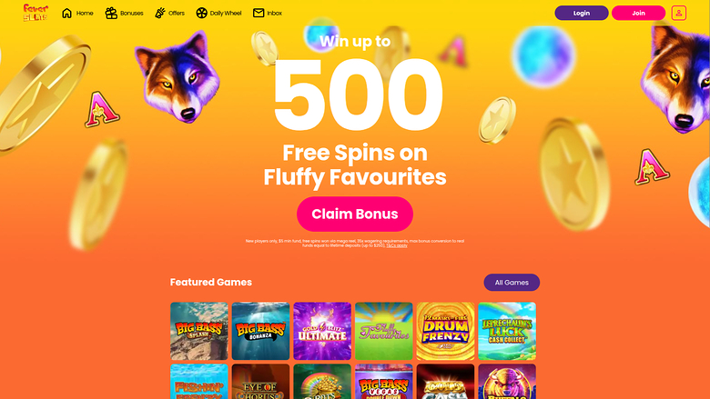 Fever Slots Casino — Homepage