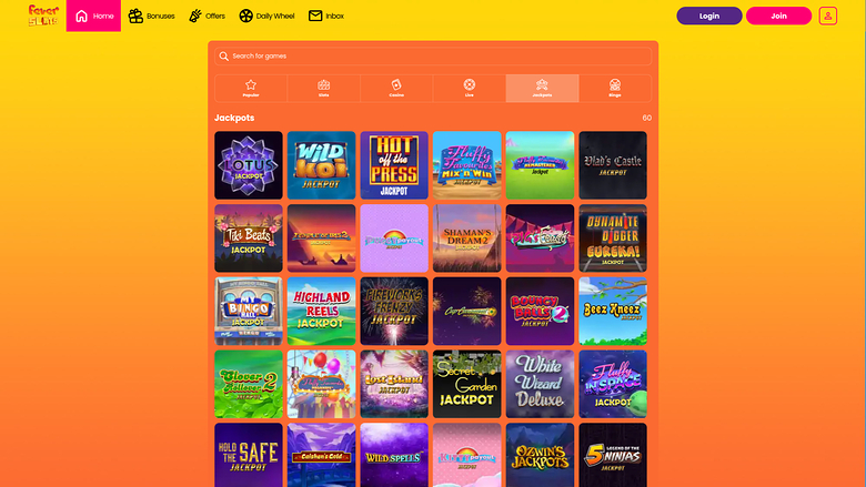Fever Slots Casino — Jackpot games