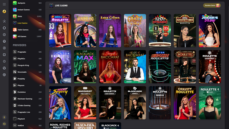 FEZbet Casino — Live dealer lobby