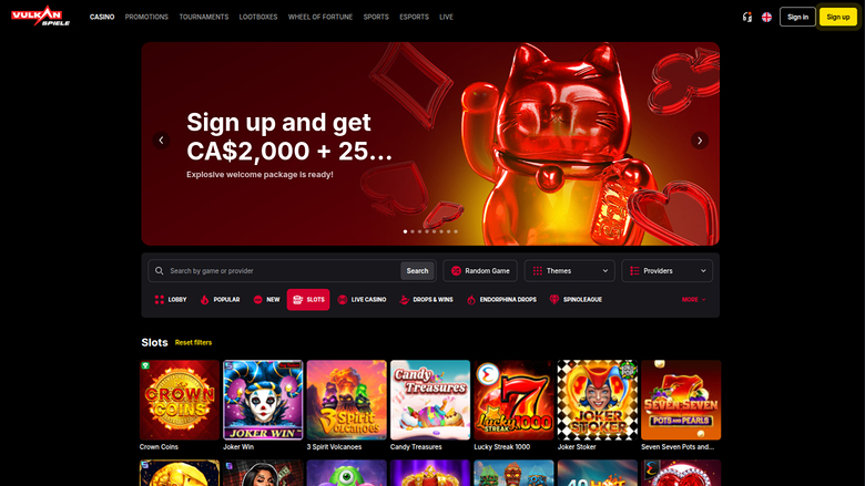 FieryPlay Casino — Games lobby