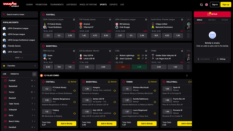 FieryPlay Casino — Sportsbook