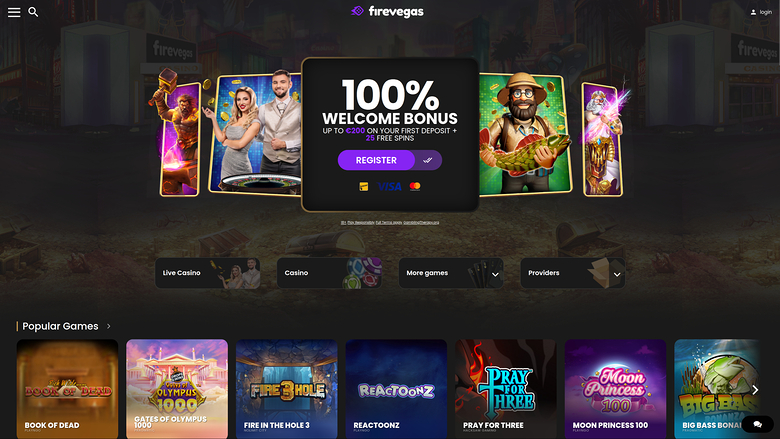 Fire Vegas — Homepage