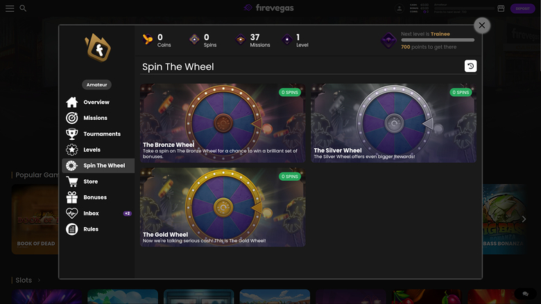 Fire Vegas — Wheel