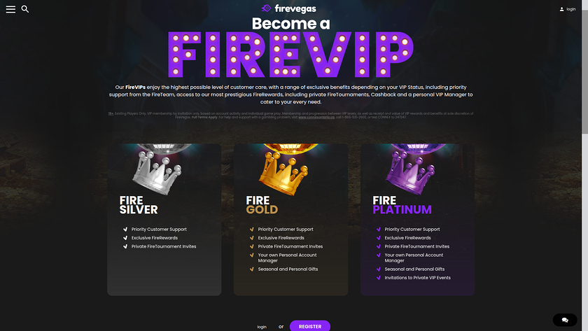 Fire Vegas — VIP section