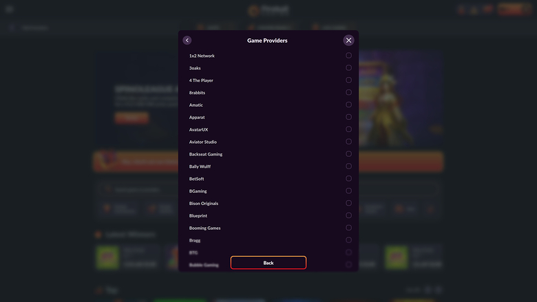 Fireball Casino — Games by studio