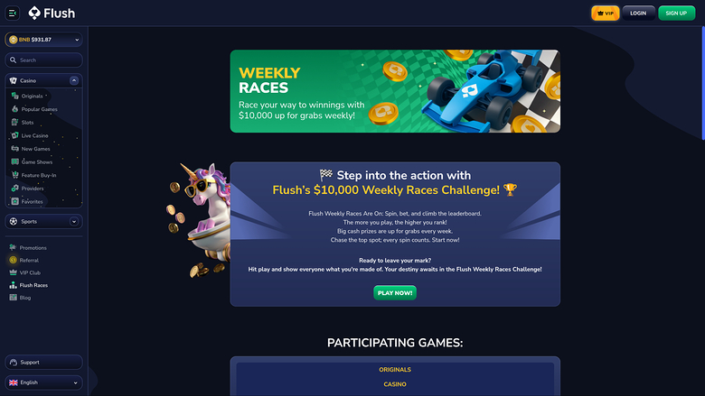 Flush — Races