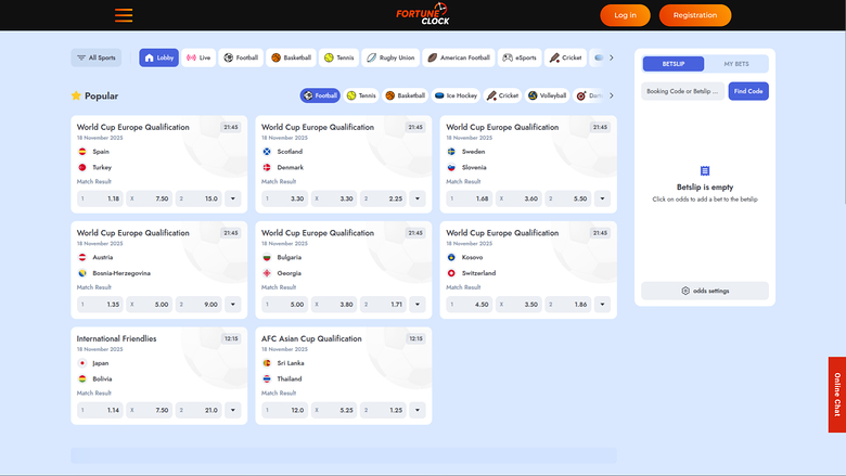 Fortune Clock Casino — Sportsbook