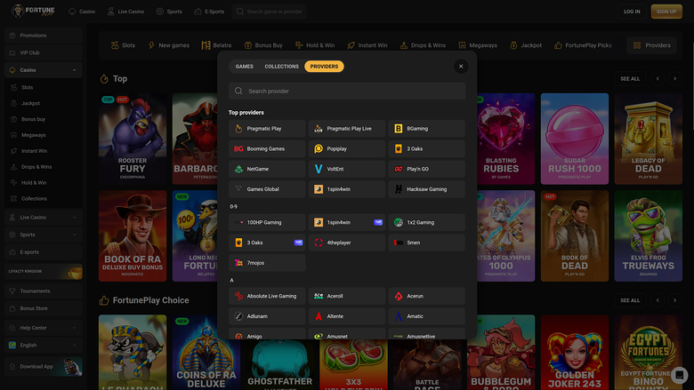 Fortune Play — Games by studio