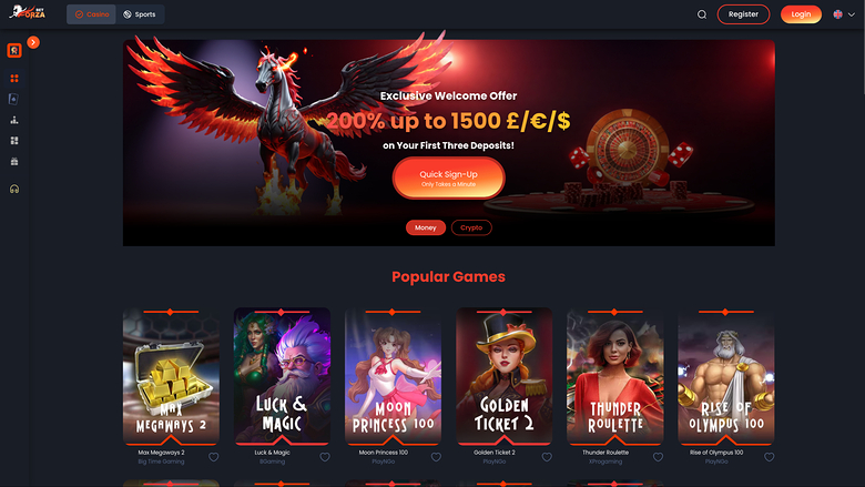ForzaBet Casino — Homepage