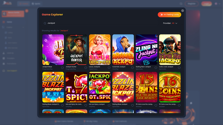 ForzaBet Casino — Jackpot games