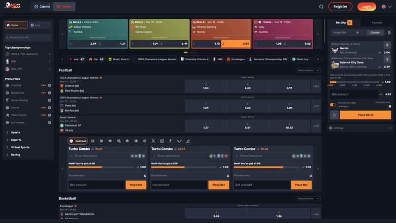 ForzaBet Casino — Sportsbook