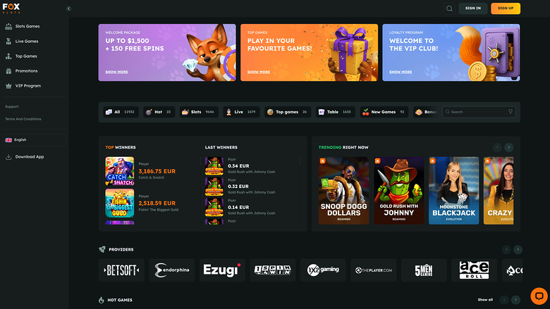 FoxSlots Casino — Hp
