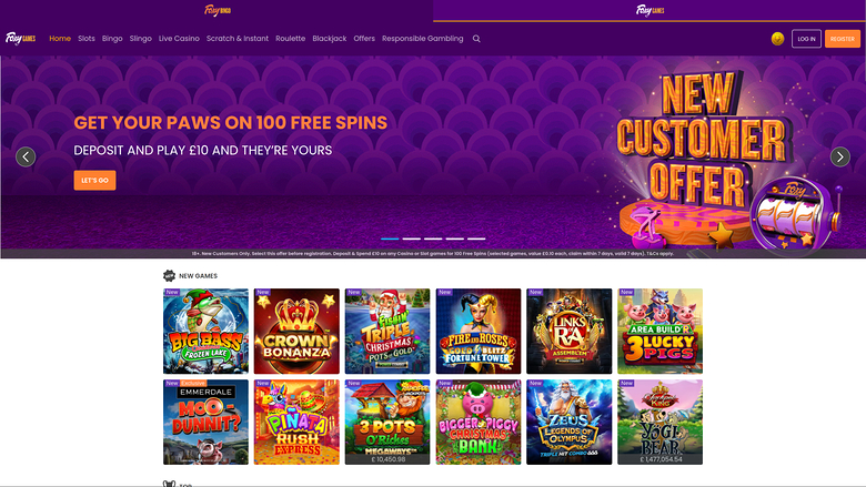 Foxy Games Casino — Homepage