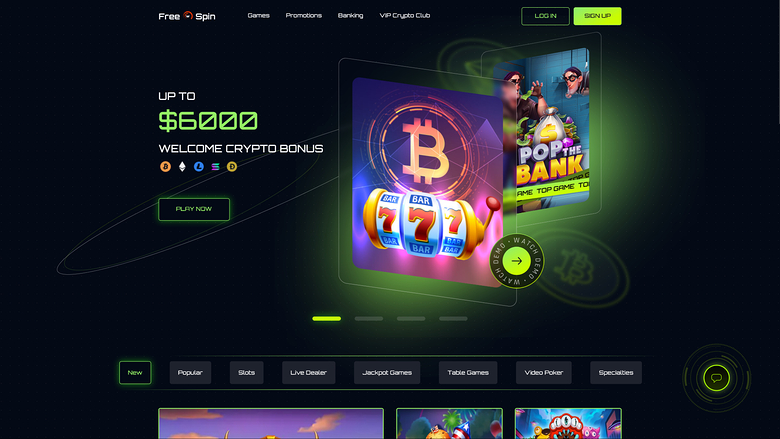 Free Spin Casino — Homepage