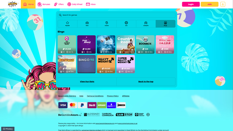 Free Spins Bingo — Bingo