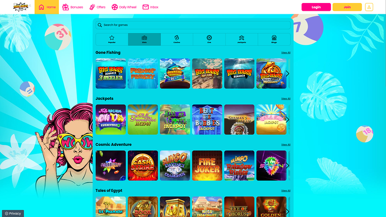 Free Spins Bingo — Games lobby