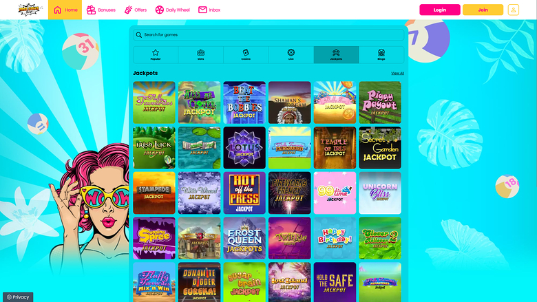 Free Spins Bingo — Jackpot games