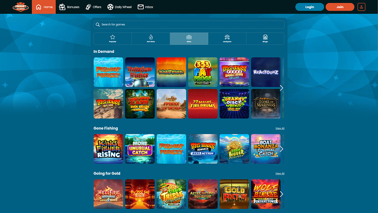 Freebet Casino — Games lobby