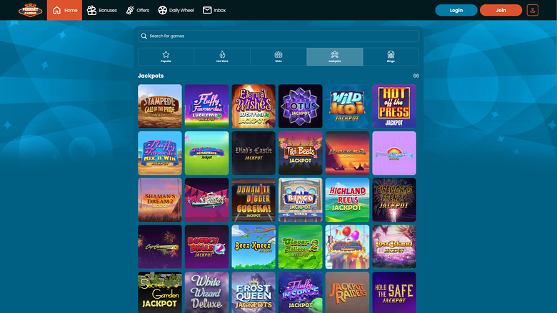 Freebet Casino — Jackpot games