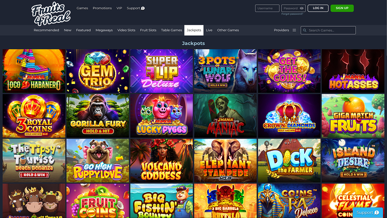 Fruits 4 Real Casino — Jackpot games