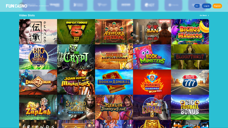Fun Casino — Games lobby