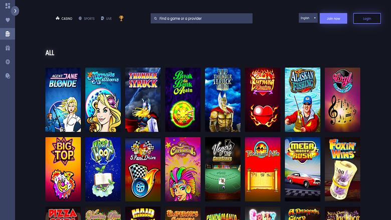 FunkyJackpot Casino — Games lobby