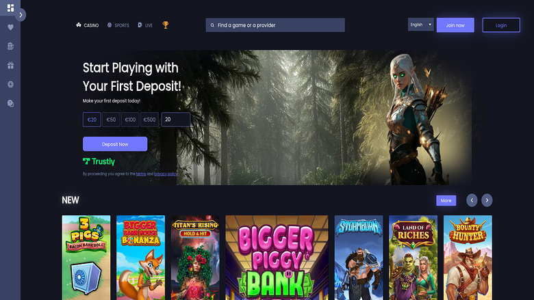 FunkyJackpot Casino — Homepage
