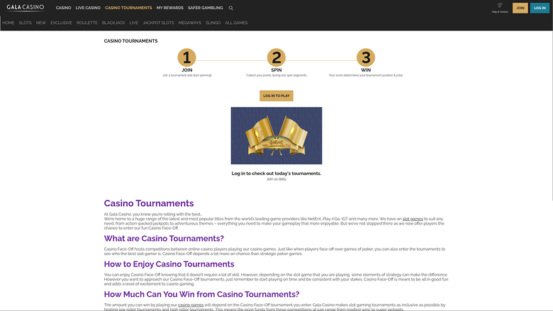 Gala Casino — Tournaments