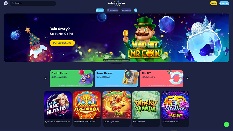 Galactic Wins — Homepage