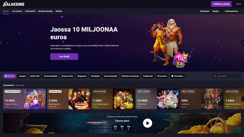Galaksino Casino — Homepage