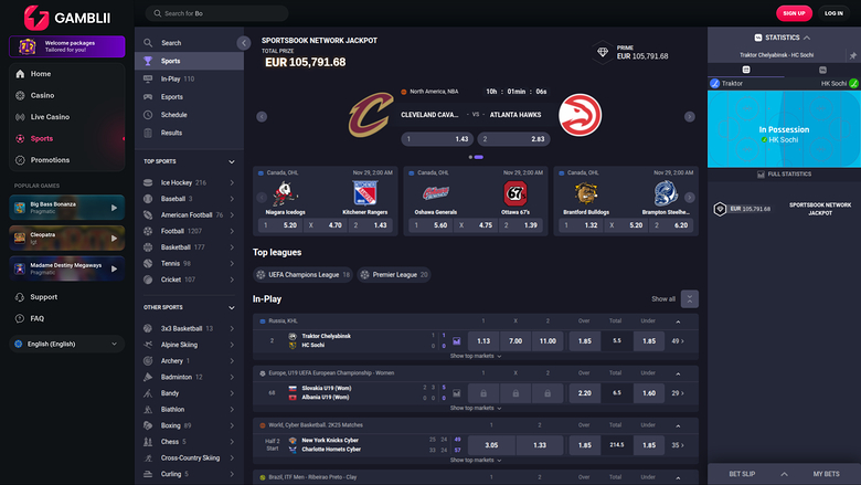 Gamblii Casino — Sportsbook