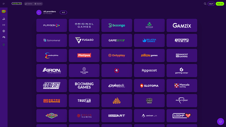 Gambloria Casino — Games by studio