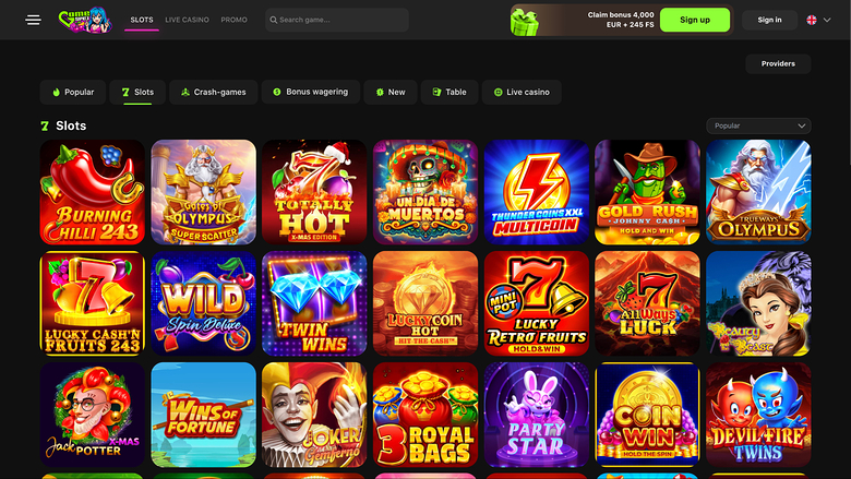 Game Spot Casino — Games lobby