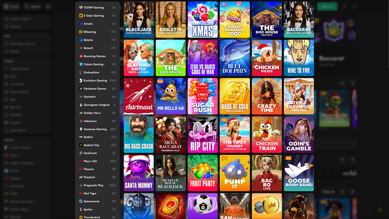 Gamegram Casino — Games by studio