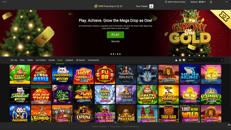 Gaming Club Casino — Bingo