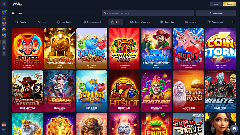 Gangsta Casino — Games lobby